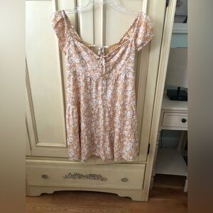Aeropostale Floral Yellow and White Dress